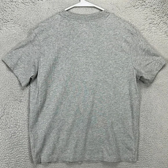 The Nike Tee T-Shirt Mens Small Gray Center Swoosh Loose Crewneck Short Sleeve